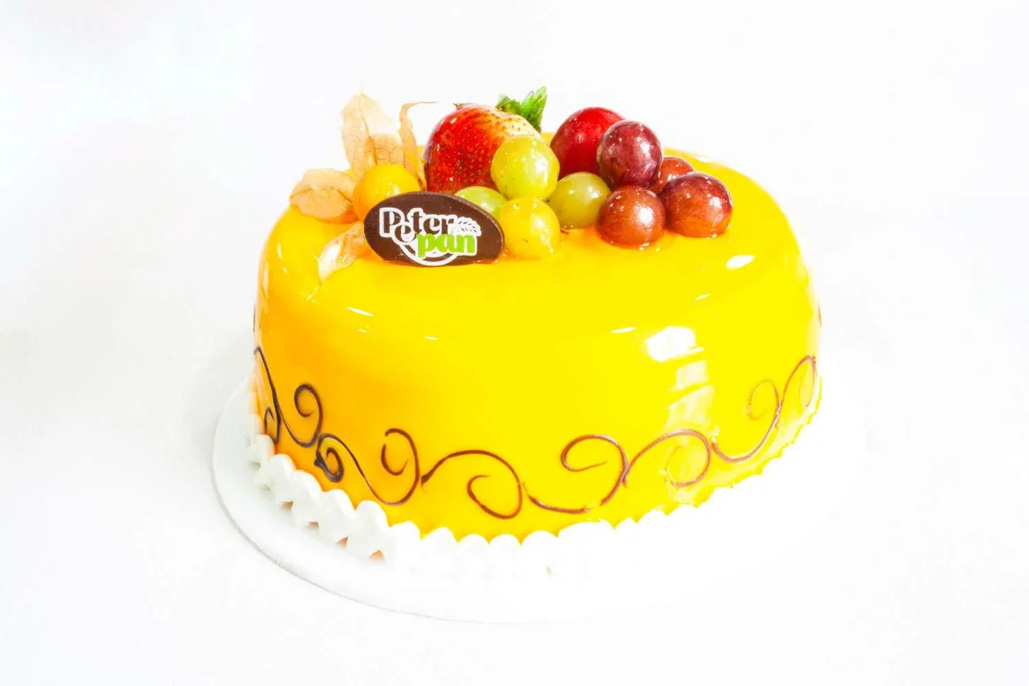 Torta fría de durazno