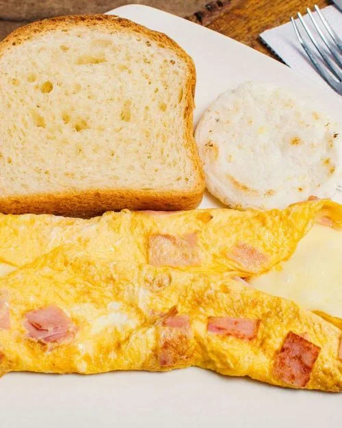 Omelet jamon y queso