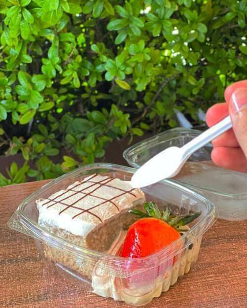 Porción torta fría de café