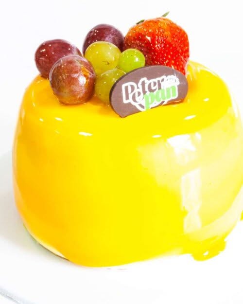 Torta fría de durazno 1/4